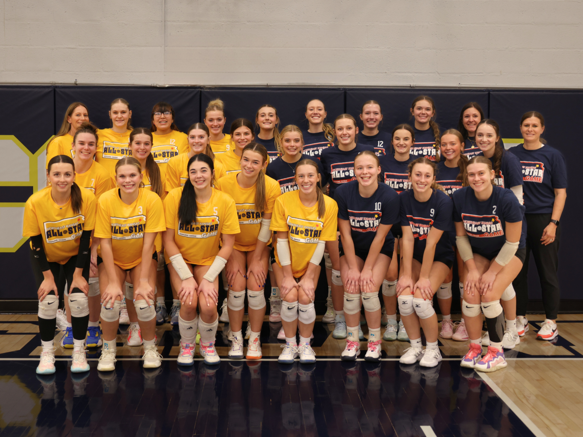 Group photo of the 2025 All-Star Volleyball Team