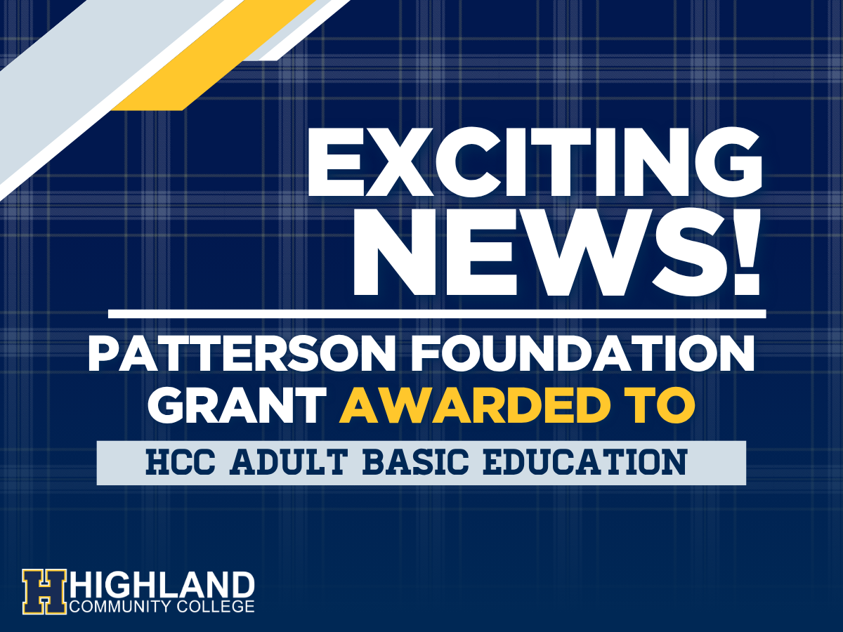 Exciting News! Patterson Foundation Grant Awarded to HCC Adult Basic Education