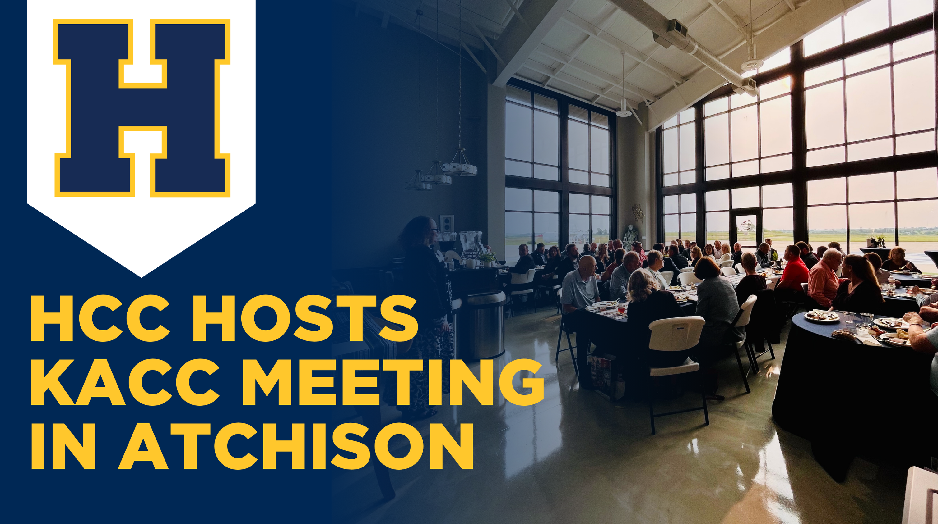 HCC Hosts KACC Meeting in Atchison with a photo of the event during lunch